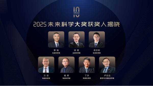 尚融 2025未来科学大奖获奖名单公布